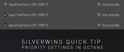 PRIORITY SETTINGS IN OCTANE